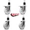 Service Caster 5'' Nylon Swivel 1-7/8'' Expanding Stem Caster Set 2 Total Lock Brakes, 4PK SCC-EXTTL20S514-NYS-2-S-2-178 - alternate 2